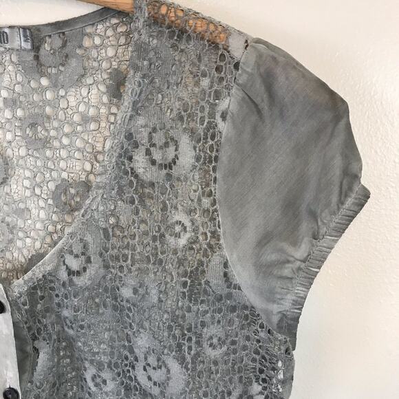 Monoreno Gray Lace Dress SZ Medium - Picture 4 of 8